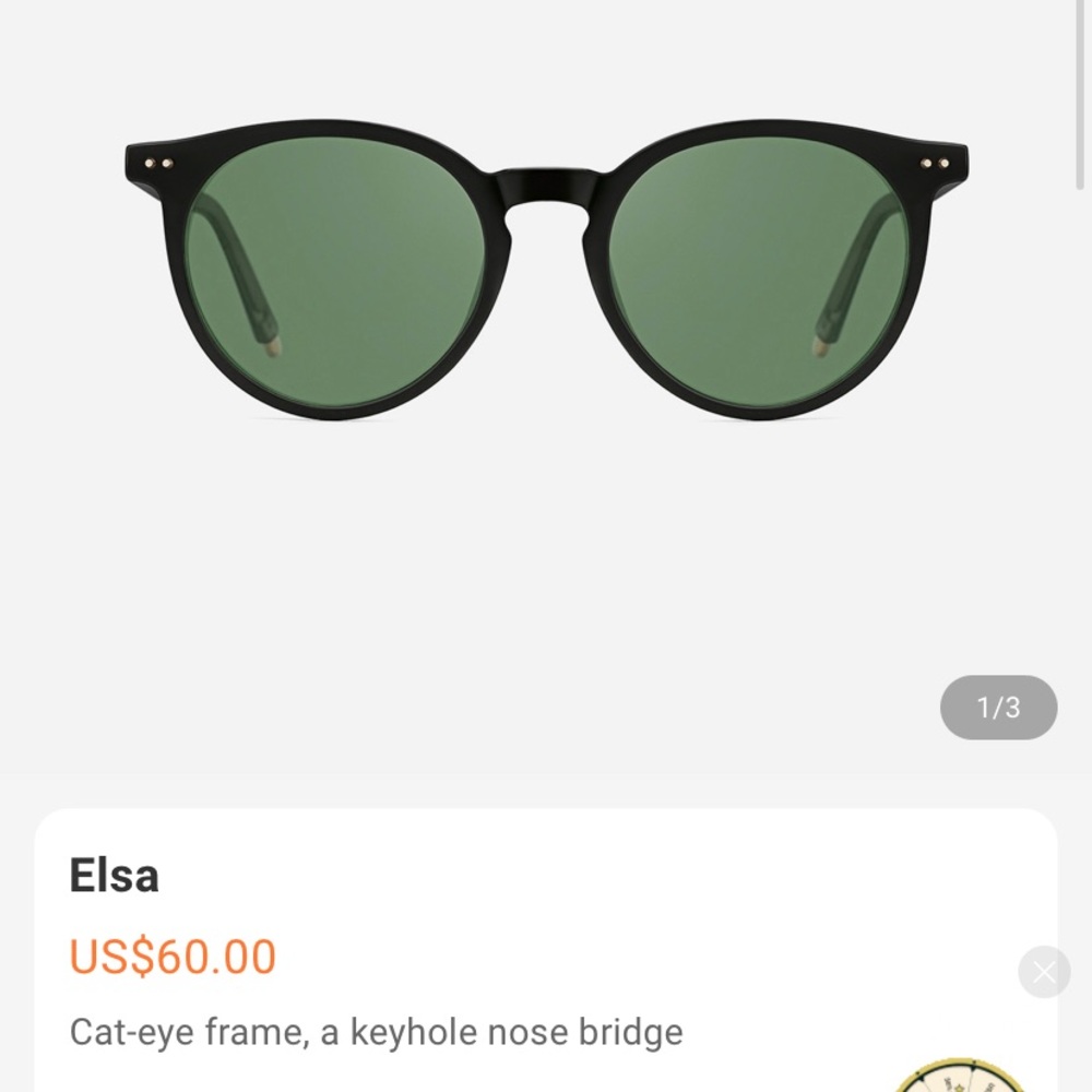 TIJN Elsa Black Sunglasses